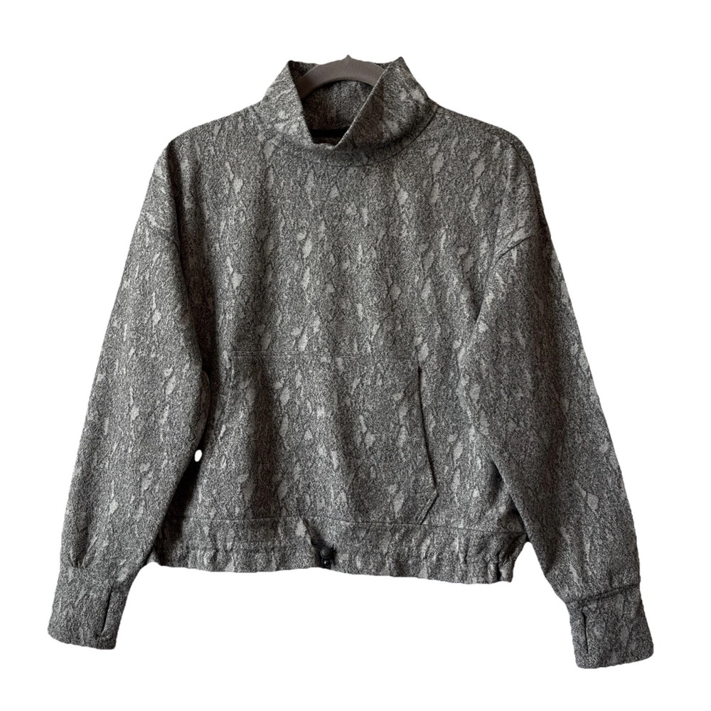 Kyodan Outdoor Gray Mock Cropped Pullover‎ S Hiking Layer Athleisure Gorpcore